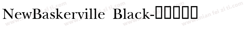 NewBaskerville Black字体转换